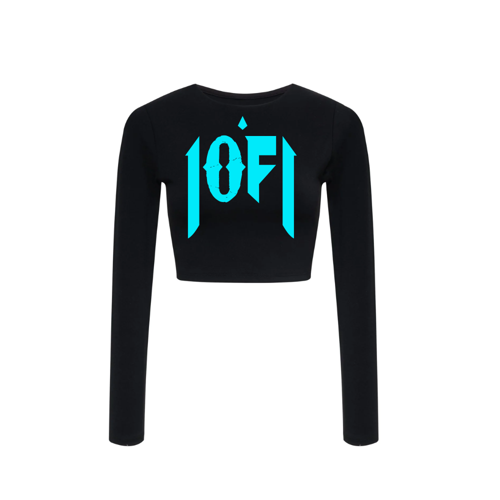 1OF1 Cyan Crop Long Sleeve