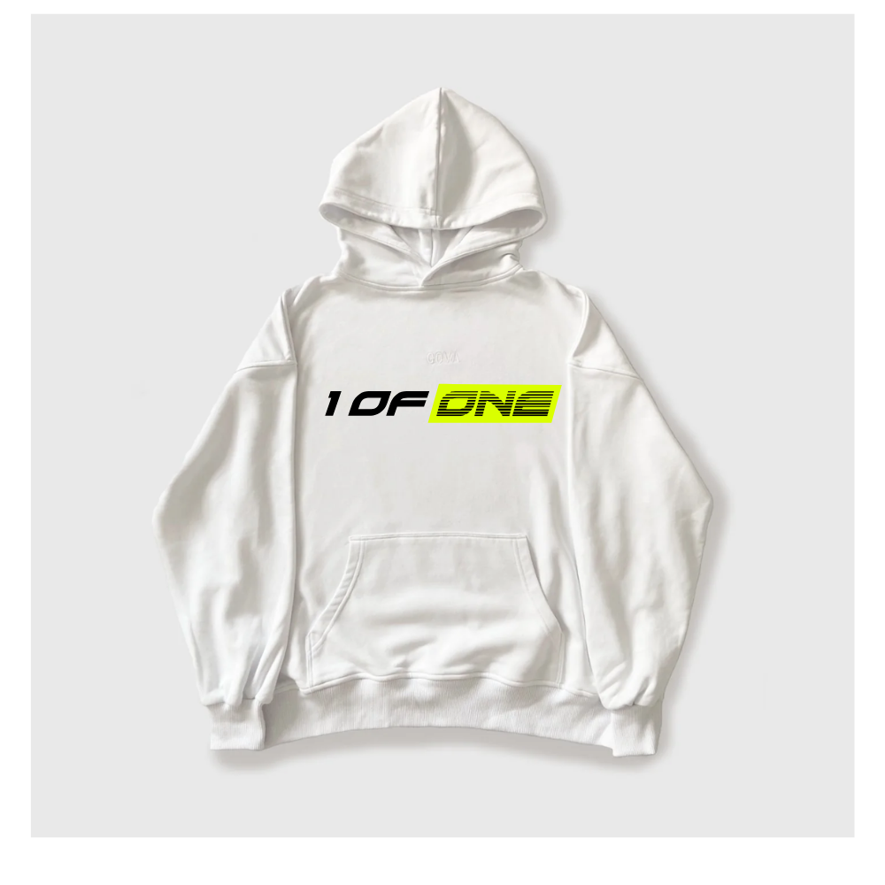 1OF1 Neon White Hoodie